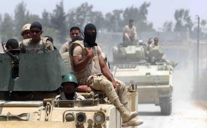 عناصر من الجيش المصري في شبه جزيرة سيناء