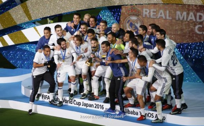 توج نادي ريال مدريد الإسباني ببطولة كأس العالم للأندية عقب تغلبه ظهر اليوم الأحد على بطل اليابان كاشيما أنتلرز بنتيجة 4-2 في المباراة النهائية للبطولة التي أقيمت في اليابان.

ويدين الريال ل