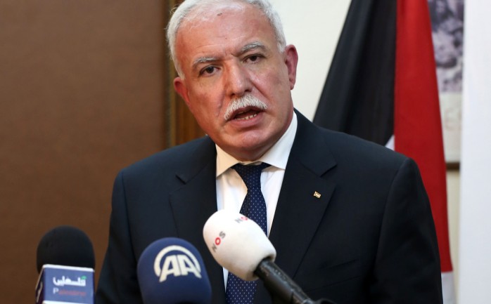 وزير الخارجية رياض المالكي يؤكد أن الأفكار التي طرحها الرئيس المصري عبد الفتاح السيسي حول السلام، لا تتعارض مع المبادرة الفرنسية.