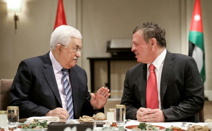 العاهل الأردني والرئيس محمود عباس