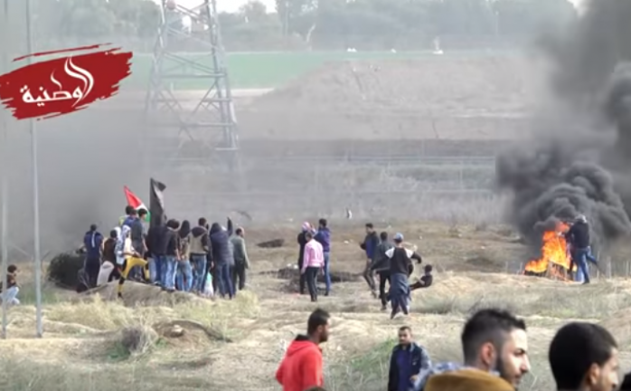 اندلاع مواجهات عنيفة قرب موقع ناحل عوز العسكري شرق غزة
