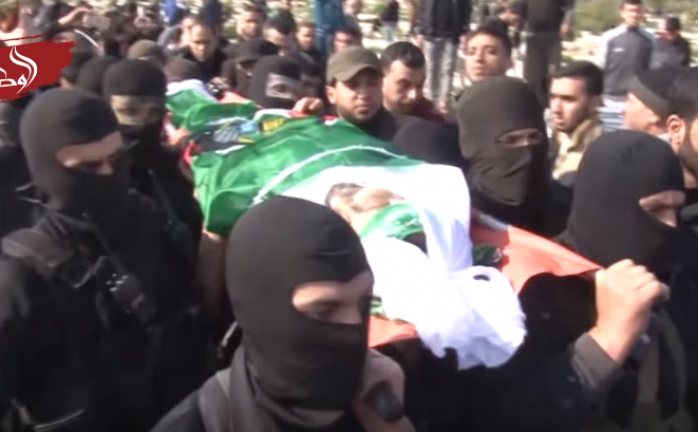 مراسم تشييع جثمان القيادي في حركة حماس عماد العلمي