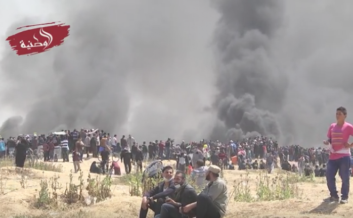 جمعة الكوشوك على الحدود الشرقية لغزة