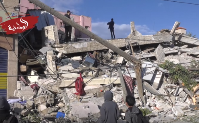 آثار الدمار الذي خلفه القصف الإسرائيلي على قطاع غزة