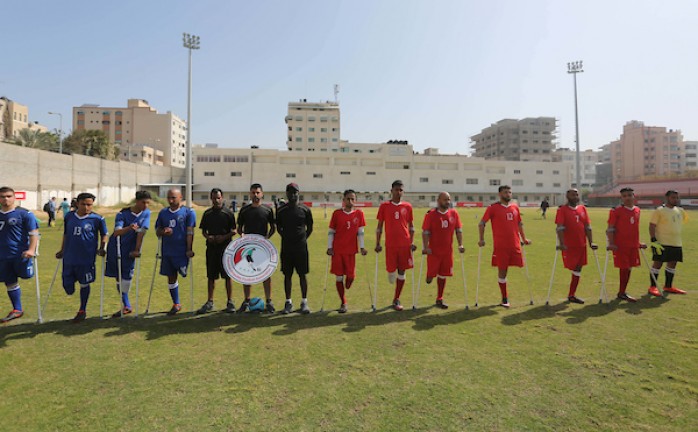 أول منافسة لكرة القدم لمبتوري الأطراف على مستوى قطاع غزة