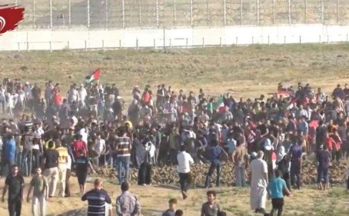 فعاليات الجمعة 65 لمسيرات العودة شرق مدينة غزة