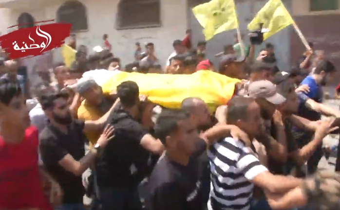 جنازة الشهداء الثلاثة شمال قطاع غزة