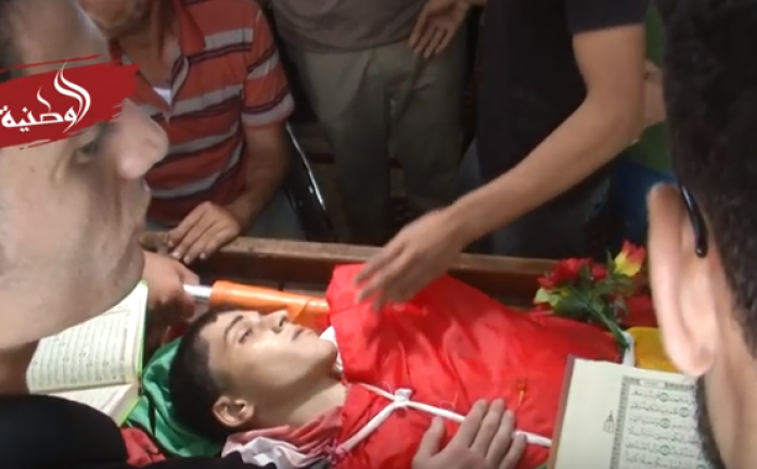 جنازة الشهيد علي الأشقر شمال قطاع غزة