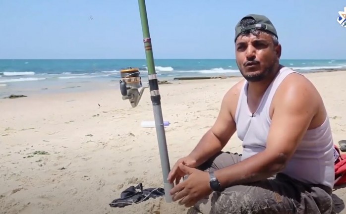 لقناة العربي / صيد السمك بالصنارة على شاطئ غزة هواية ومتعة