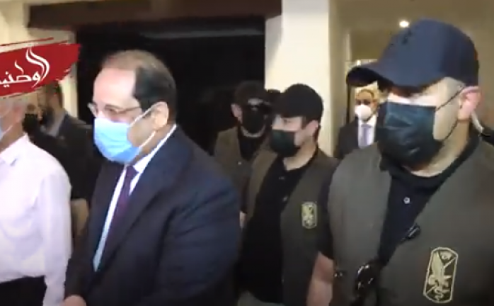 الوفدالامني المصري يصل فندق المشتل للقاء الفصائل