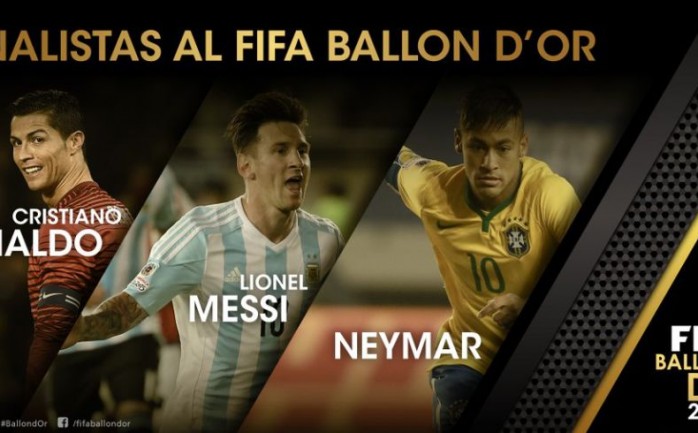 كشف الاتحاد الدولي لكرة القدم "الفيفا" عن قائمة المرشحين الثلاثة لجائزة الكرة الذهبية لعام 2015ن حيث سيتم الاعلان عن أفضل لاعب في يناير المقبل. وأوضح "الفيفا" أن المرشحين الثلاثة هم ا