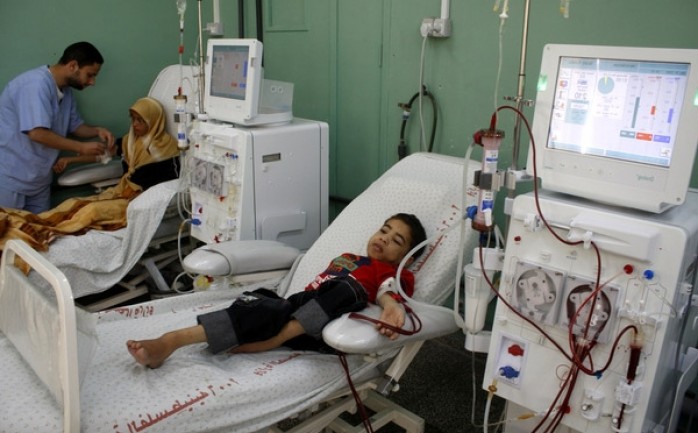 طفل فلسطيني في إحدى مستشفيات قطاع غزة (أرشيف)
