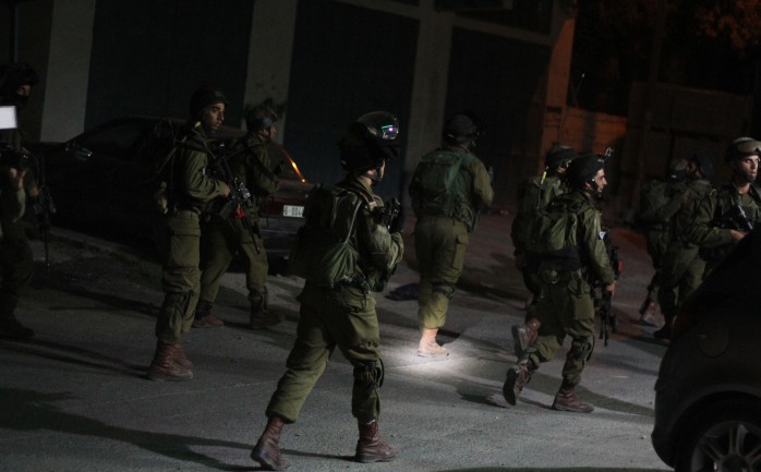 قوات الاحتلال خلال حملة الاعتقالات بالضفة الغربية