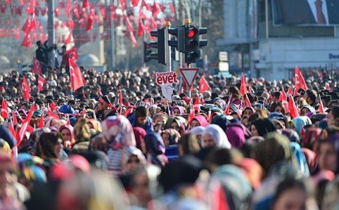 الشعب التركي يتجهز للاستفتاء