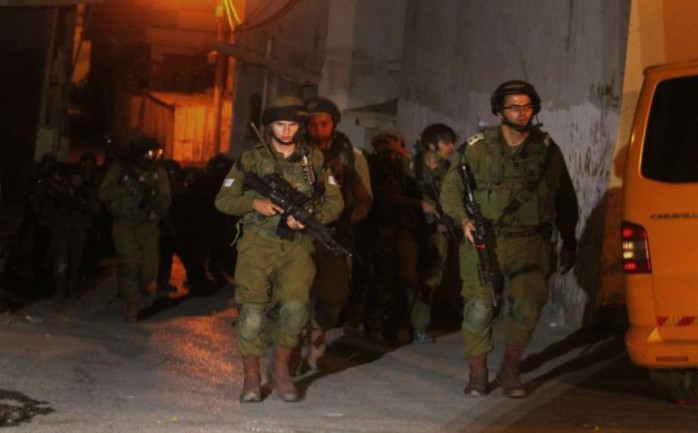 قوات الاحتلال الإسرائيلي خلال حملة اعتقالات بالضفة الغربية