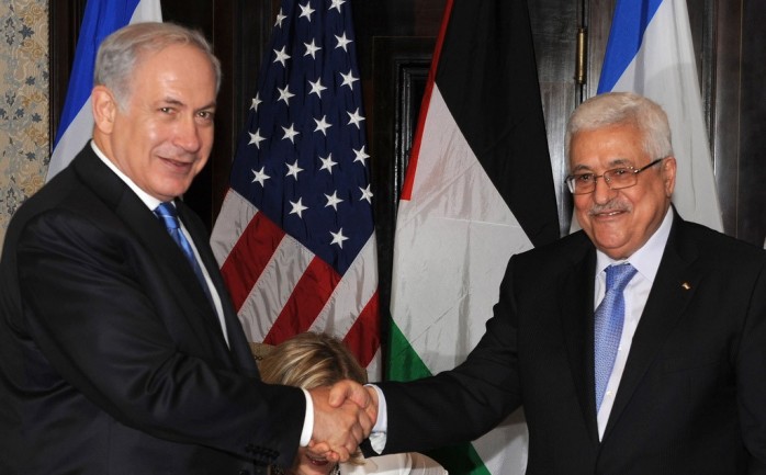 لقاء سابق بين الرئيس عباس ونتنياهو