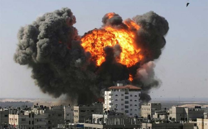 خلال حرب عام 2014 على غزة