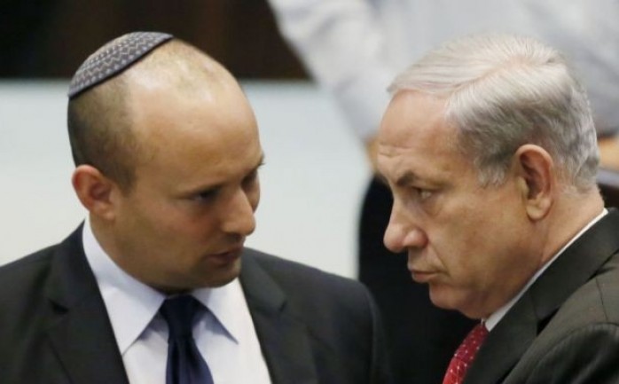 رئيس الحكومة الإسرائيلية بنيامين نتنياهو ورئيس الحزب اليميني المتديّن نفتالي بينيت