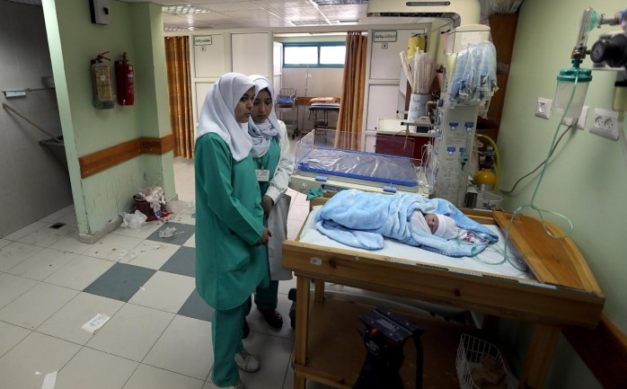 إحدى المستشفيات في غزة