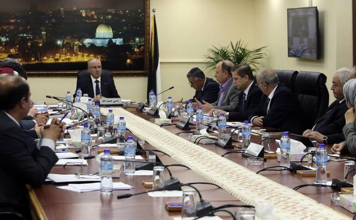 اجتماع مجلس الوزراء في جلسته بمدينة رام الله