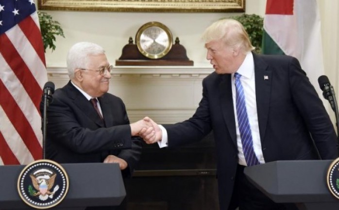 الرئيس الأميركي دونالد ترامب والرئيس محمود عباس