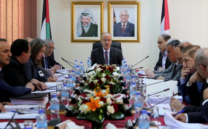 رئيس الوزراء رامي الحمد الله، خلال اجتماع مجلس الوزراء في جلسته رقم (148)