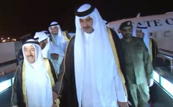 تميم بن حمد مع أمير دولة قطر