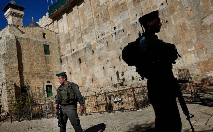 قوات الاحتلال الإسرائيلي قرب الحرم الإبراهيمي