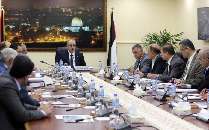 رئيس الوزراء رامي الحمد الله، يترأس اجتماع مجلس الوزراء في جلسته رقم (151)