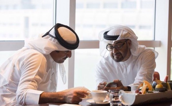 أمير قطر وولي عهد أبو ظبي