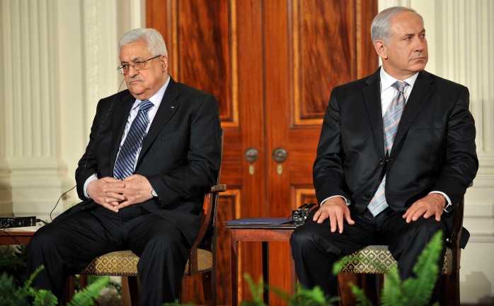 رئيس الوزارء الإسرائيلي بنيامين نتنياهو والرئيس محمود عباس