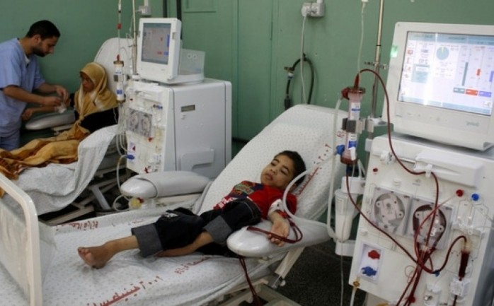 طفل مريض في قطاع غزة