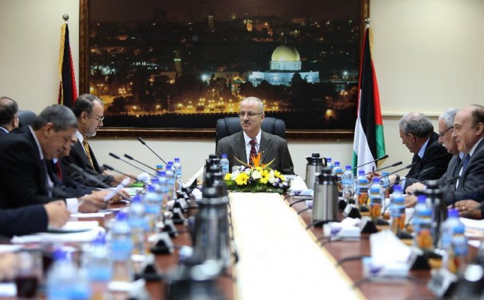 اجتماع سابق للحكومة الفلسطينية في رام الله وسط الضفة الغربية المحتلة