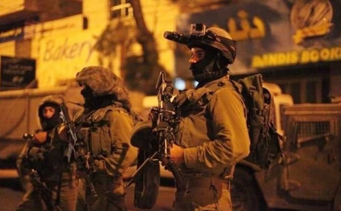 قوات الاحتلال خلال اقتحام مدينة القس