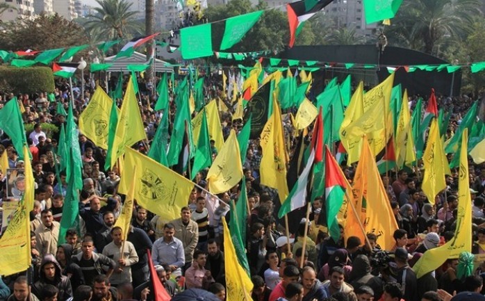 مسيرة جماهيرية لحركتي حماس وفتح في غزة