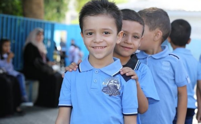 طلاب المدارس في قطاع غزة