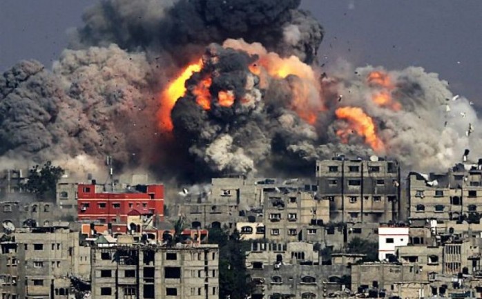 قصف الاحتلال لغزة خلال حرب 2014