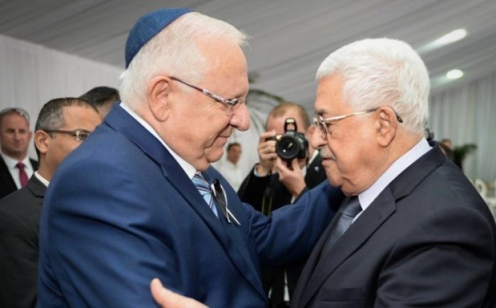 الرئيس عباس ونظيره الإسرائيلي