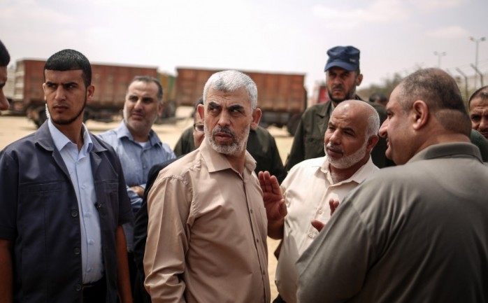 خلال جولة السنوار مع أعضاء اللجنة الإدارية في غزة