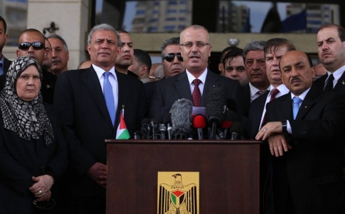 رئيس الوزراء رامي الحمدالله خلال زيارة سابقة لغزة