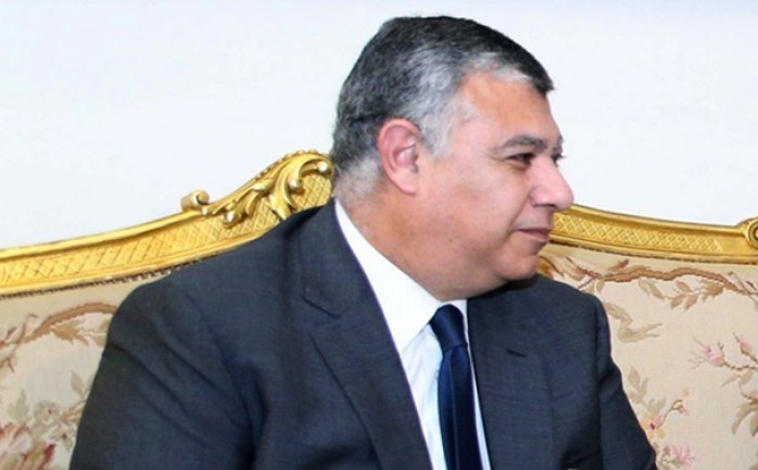 رئيس جهاز المخابرات المصرية خالد فوزي خلال اجتماع سابق مع الرئيس محمود عباس