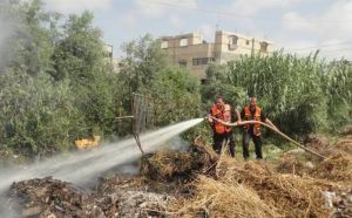 أخمدت طواقم الدفاع المدني حريق نشب بأراضي زراعية في منطقة المغراقة وسط قطاع غزة.

وفور تلقى غر