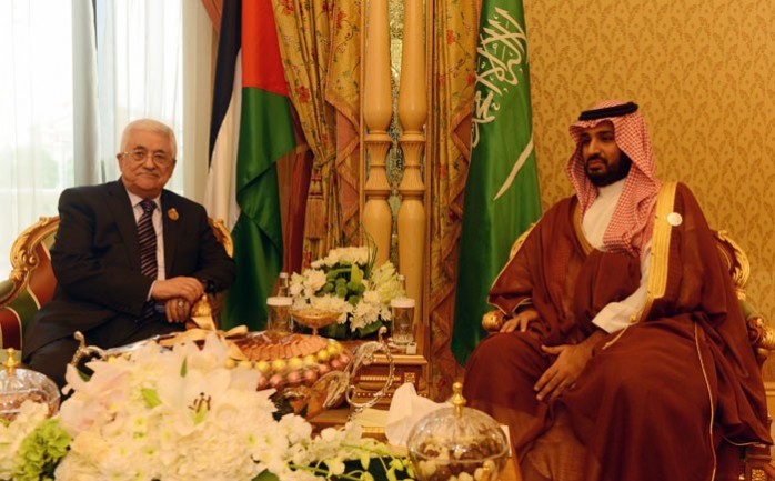 الرئيس عباس مع ولي العهد السعودي