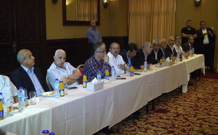 الفصائل خلال اجتماعهم مع رئيس الوزراء رامي الحمدالله في غزة
