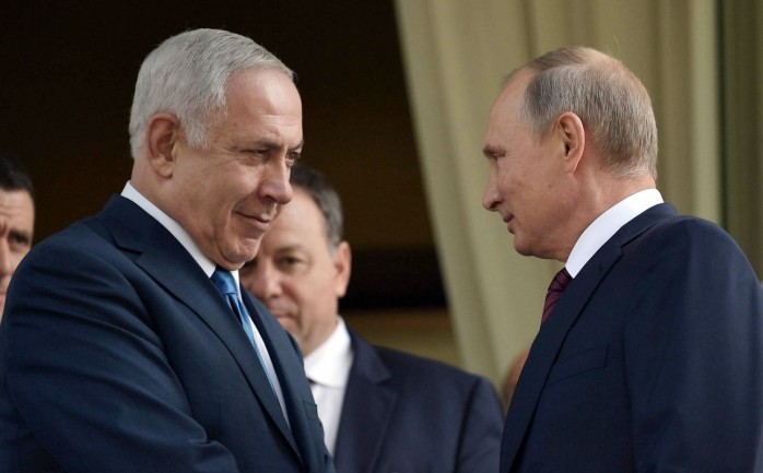 رئيس الوزراء بنيامين نتنياهو والرئيس الروسي