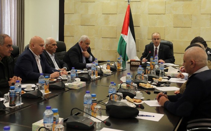 رئيس الوزراء وزير الداخلية رامي الحمد الله، يترأس اجتماعاً لقادة المؤسسة الأمنية.