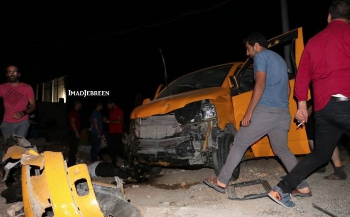 حادث سير سابق في مدينة بيت لحم جنوب الضفة الغربية المحتلة