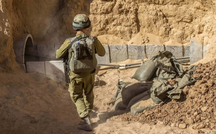 جيش الاحتلال الإسرائيلي يعثر على نفق بطول 150 متر على الحدود الشرقية لقطاع غزة