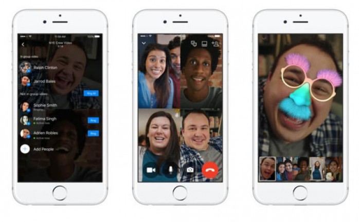 أضاف "فيسبوك" ميزة محادثات الفيديو الجماعية لتطبيق التراسل خاصتها في ماسنجر Messenger، بحيث وسعت من إمكانية المحادثات الفيديوية لتشمل عدة أشخاص ضمن المحادثة الواحدة.

