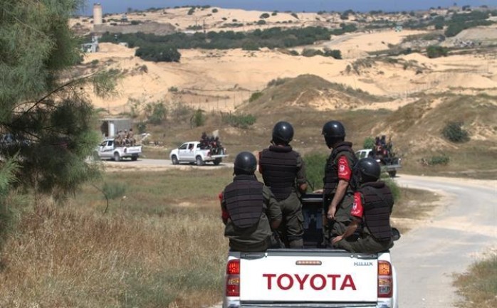 اعادت وزارة الداخلية في قطاع غزة انتشار عناصرها على طول الحدود مع مصر لضمان أمن الحدود.